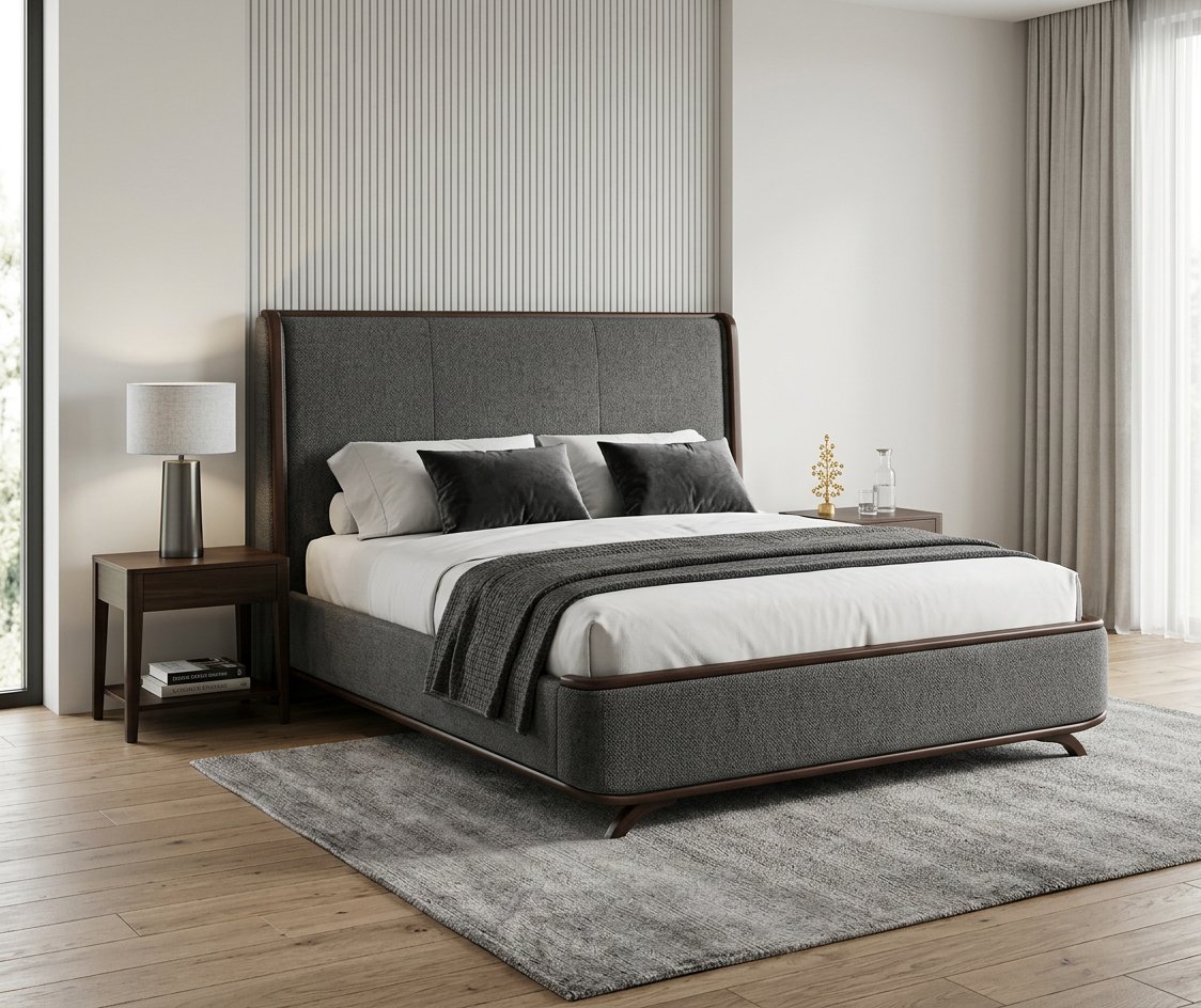 Modern Grey Bed