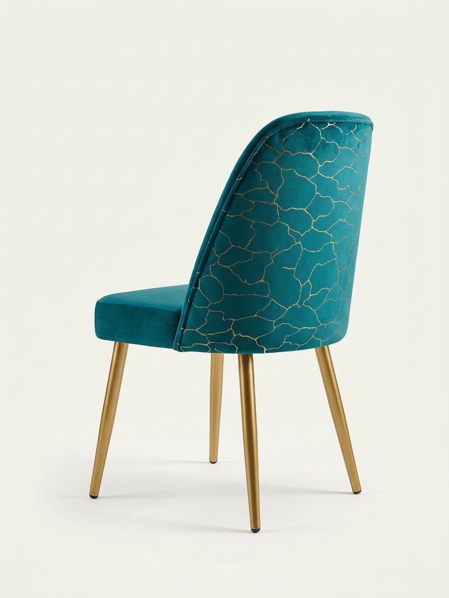Teal Gold Chair