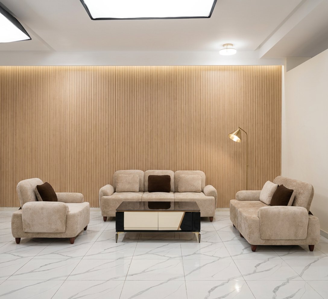 Beige 5-Seater